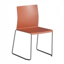 Artesia, stapelbare stoel, kleur Brick 12