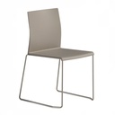 Artesia, stapelbare stoel, kleur Mineral grey