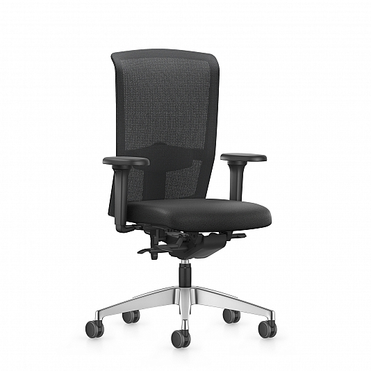 Se7en Premium Celeste LX282 - zwarte uitvoering stof Lucia vooraanzicht