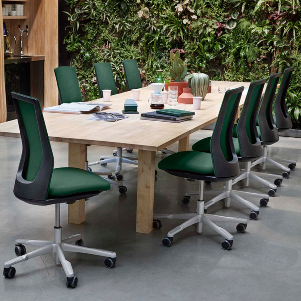 HAG Futu Mesh 1100-S Forest meeting table