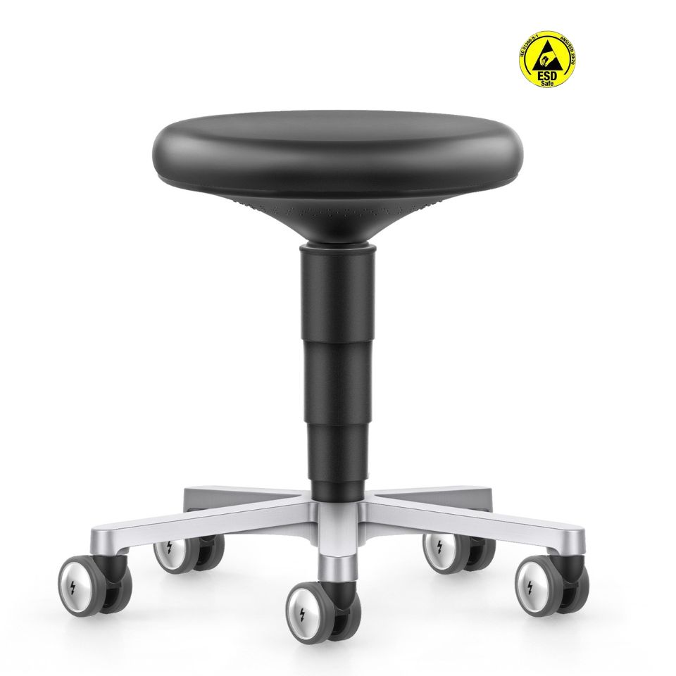 Bimos cleanroom stool 2 with wheels 9463R