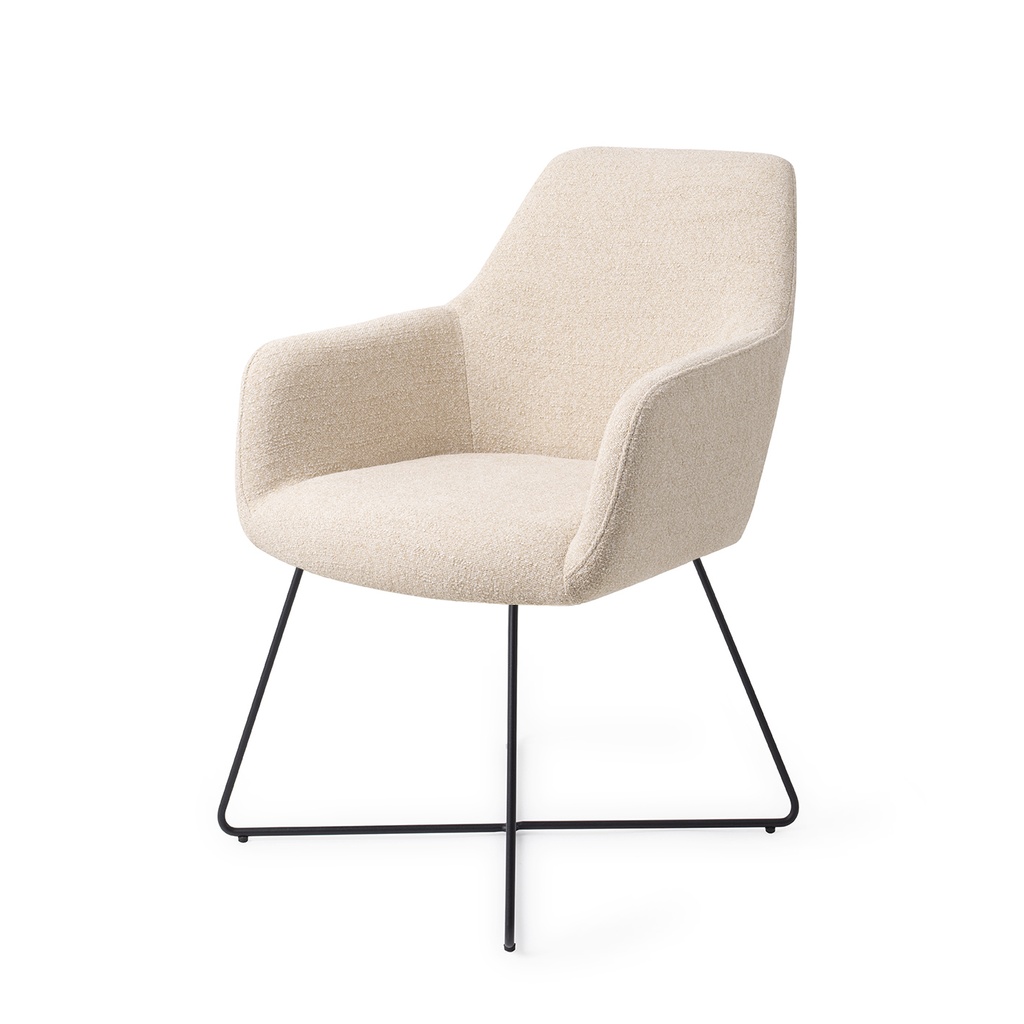 Chaise Hiroo – piètement croisé métal