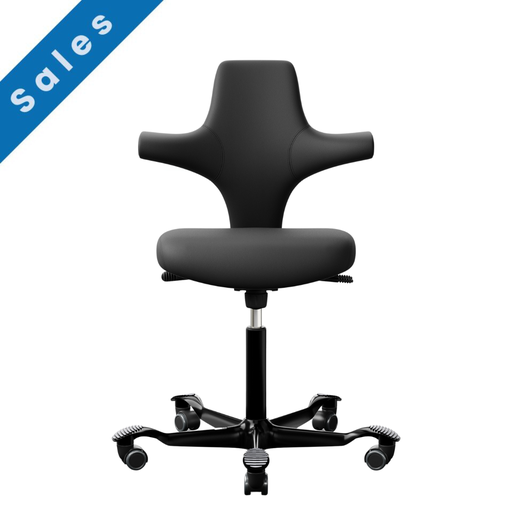 SALES - HAG Capisco 8126 Cuir noir ATG56100